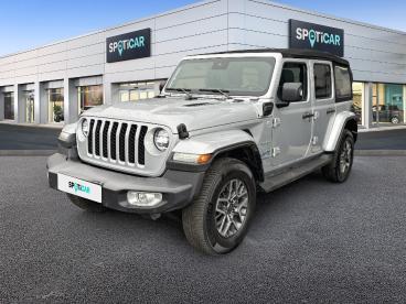SPOTICAR Jeep Wrangler Unlimited 4xe 2.0 L T 380 Ch Phev 4x4 Bva8 Sahara Occasion - Suv-4x4 Hybride Gris Fonce - Villefranche sur saone - 1203814699_1