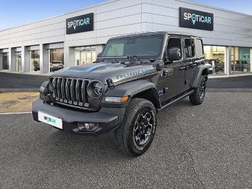 SPOTICAR Jeep Wrangler 2.0 T 380ch 4xe Rubicon Rock-trac Occasion - Suv-4x4 Hybride Rechargeable Granite Crystal Métallisée - Reims - 1203839328_1