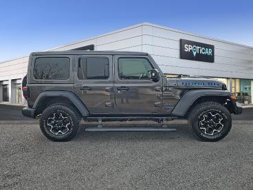 SPOTICAR Jeep Wrangler 2.0 T 380ch 4xe Rubicon Rock-trac Occasion - Suv-4x4 Hybride Rechargeable Granite Crystal Métallisée - Reims - 1203839328_4