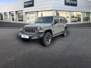 SPOTICAR Jeep Wrangler 2.0 T 380ch 4xe Rubicon Rock-trac My23 Occasion - Suv-4x4 Hybride Rechargeable Sting Gray - Brest - 1203864095_1