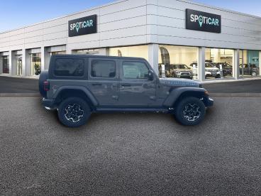 SPOTICAR Jeep Wrangler 2.0 T 380ch 4xe Rubicon Rock-trac My23 Occasion - Suv-4x4 Hybride Rechargeable Sting Gray - Brest - 1203864095_2