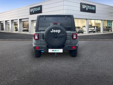 SPOTICAR Jeep Wrangler 2.0 T 380ch 4xe Rubicon Rock-trac My23 Occasion - Suv-4x4 Hybride Rechargeable Sting Gray - Brest - 1203864095_5