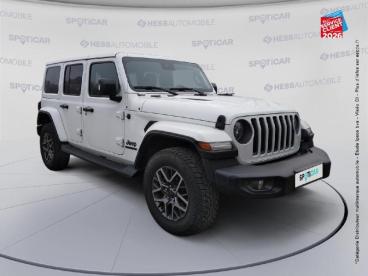 SPOTICAR Jeep Wrangler 2.0 T 380ch 4xe 80th Anniversary Command-trac Occasion - Suv-4x4 Hybride Rechargeable Blanc - Illzach - 1203876770_3