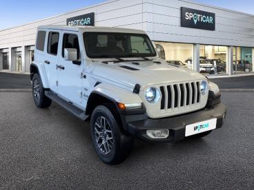 SPOTICAR Jeep Wrangler 2.0 T 380ch 4xe Overland Command-trac My22 Occasion - Suv-4x4 Hybride Rechargeable Blanc - Dechy - 1203887266_1