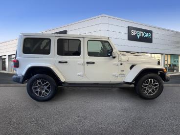 SPOTICAR Jeep Wrangler 2.0 T 380ch 4xe Overland Command-trac My22 Occasion - Suv-4x4 Hybride Rechargeable Blanc - Dechy - 1203887266_2