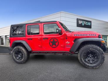 SPOTICAR Jeep Wrangler 2.0 T 380ch 4xe Rubicon Rock-trac Occasion - Suv-4x4 Hybride Rechargeable Firecracker Red - Annecy - 1203889056_4