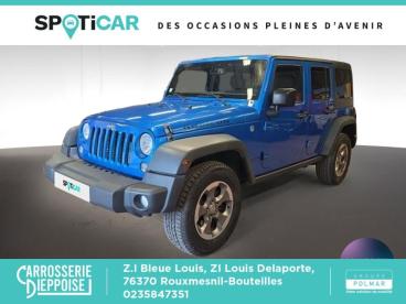 SPOTICAR Jeep Wrangler 2.8 Crd 200ch Rubicon Bva Occasion - Suv-4x4 Diesel Hydro Blue - Rouxmesnil-bouteilles - 1203951731_1