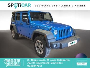 SPOTICAR Jeep Wrangler 2.8 Crd 200ch Rubicon Bva Occasion - Suv-4x4 Diesel Hydro Blue - Rouxmesnil-bouteilles - 1203951731_3