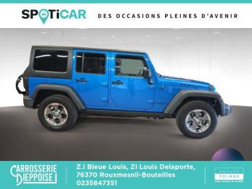 SPOTICAR Jeep Wrangler 2.8 Crd 200ch Rubicon Bva Occasion - Suv-4x4 Diesel Hydro Blue - Rouxmesnil-bouteilles - 1203951731_4