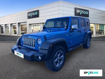 SPOTICAR Jeep Wrangler 2.8 Crd 200 - 4x4 Rock Trac Unlimited Bva Rubicon Occasion - Suv-4x4 Diesel Bleu - Gap - 1203966085_1