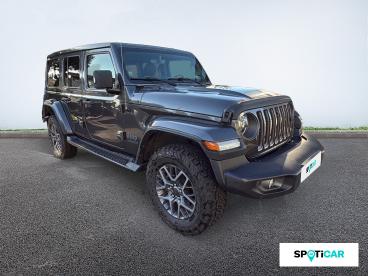 SPOTICAR Jeep Wrangler 2.0 T 380ch 4xe 80th Anniversary Command-trac Occasion - Suv-4x4 Hybride Rechargeable Granite Crystal Métallisée - Narbonne - 1203969212_3