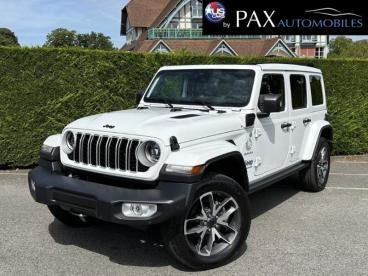 SPOTICAR Jeep Wrangler 2.0 T 380ch 4xe Sahara Command Trac Occasion - Suv-4x4 Hybride Rechargeable Bright White - Saint-cloud - 1203975013_1