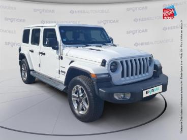 SPOTICAR Jeep Wrangler 2.0 T 272ch Sahara Command-trac Bva8 Occasion - Suv-4x4 Essence Bright White - Colmar - 1203997519_3