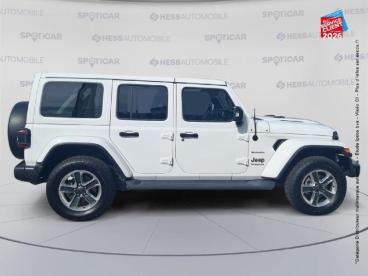 SPOTICAR Jeep Wrangler 2.0 T 272ch Sahara Command-trac Bva8 Occasion - Suv-4x4 Essence Bright White - Colmar - 1203997519_4