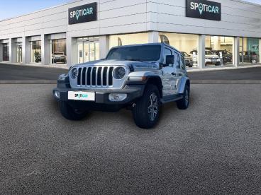 SPOTICAR Jeep Wrangler 2.0 T 380ch 4xe Overland Command-trac My23 Occasion - Suv-4x4 Hybride Rechargeable Silver Zynith Métallisée - Brest - 1203999337_1