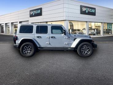 SPOTICAR Jeep Wrangler 2.0 T 380ch 4xe Overland Command-trac My23 Occasion - Suv-4x4 Hybride Rechargeable Silver Zynith Métallisée - Brest - 1203999337_2