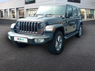 SPOTICAR Jeep Wrangler 2.2 Multijet 200ch Sahara Command-trac Bva8 188g Occasion - Suv-4x4 Diesel Gris - Quimper - 1204015407_1