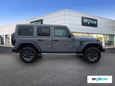 SPOTICAR Jeep Wrangler 2.0 T 380ch 4xe Rubicon Rock-trac My22 Occasion - Suv-4x4 Hybride Rechargeable Sting Gray - Le Chateau-dolonne - 1204019692_4