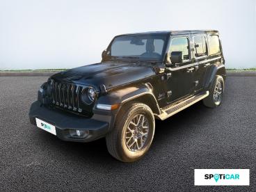 SPOTICAR Jeep Wrangler 2.0 T 380ch 4xe 80th Anniversary Command-trac Occasion - Suv-4x4 Hybride Rechargeable Black - Perpignan - 1204024014_1