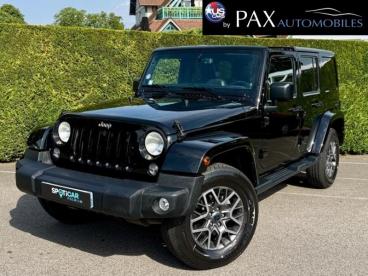 SPOTICAR Jeep Wrangler 3.6 V6 284ch Sahara Bva Occasion - Suv-4x4 Essence Black - Saint-cloud - 1204080880_1