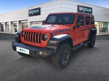 SPOTICAR Jeep Wrangler Unlimited 4xe 2.0 L T 380 Ch Phev 4x4 Bva8 Rubicon Occasion - Suv-4x4 Hybride Orange Clair - Macon - 1204116493_1