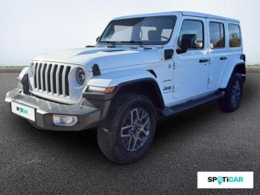 SPOTICAR Jeep Wrangler 2.0 T 380ch 4xe Overland Command-trac My23 Occasion - Suv-4x4 Hybride Rechargeable Blanc - Perpignan - 1204117991_1