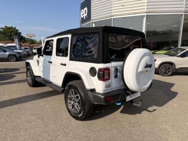 SPOTICAR Jeep Wrangler 2.0 T 380ch 4xe Overland Command-trac My22 Occasion - Suv-4x4 Hybride Rechargeable Blanc - Montfavet - 1204122294_3