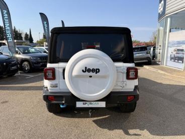 SPOTICAR Jeep Wrangler 2.0 T 380ch 4xe Overland Command-trac My22 Occasion - Suv-4x4 Hybride Rechargeable Blanc - Montfavet - 1204122294_4