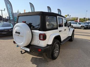 SPOTICAR Jeep Wrangler 2.0 T 380ch 4xe Overland Command-trac My22 Occasion - Suv-4x4 Hybride Rechargeable Blanc - Montfavet - 1204122294_5