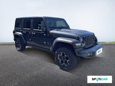 SPOTICAR Jeep Wrangler 2.0 T 380ch 4xe Rubicon Rock-trac My22 Occasion - Suv-4x4 Hybride Rechargeable Granite Crystal Métallisée - Perpignan - 1204128661_3