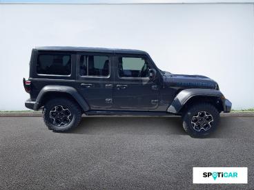 SPOTICAR Jeep Wrangler 2.0 T 380ch 4xe Rubicon Rock-trac My22 Occasion - Suv-4x4 Hybride Rechargeable Granite Crystal Métallisée - Perpignan - 1204128661_4