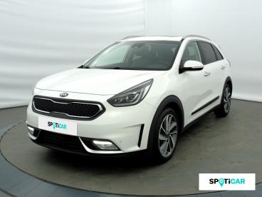 SPOTICAR Kia Niro 1.6 Gdi 105ch Isg + Electrique 43.5ch Design Dct6 Occasion - Suv-4x4 Hybride Blanc Celeste - Grenoble - 1203748235_1