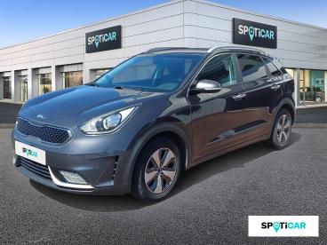 SPOTICAR Kia Niro 1.6 Gdi 105ch Isg + Electrique 43.5ch Active Dct6 Occasion - Suv-4x4 Hybride Gris Ardoise - Cholet - 1204055635_1