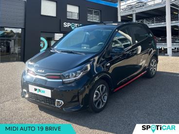 SPOTICAR Kia Picanto 1.2 Dpi 84ch Gt Line Occasion - Citadine Essence Noir Ebene Métallisé - Brive La Gaillarde - 1203699301_1