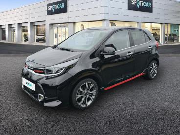SPOTICAR Kia Picanto 1.0 T-gdi 100 Isg Gt Line Premium Occasion - Citadine Essence Noir - Puilboreau - 1203899152_1