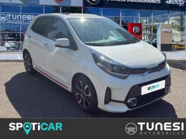 SPOTICAR Kia Picanto 1.0 T-gdi 100ch Gt Line Business Occasion - Citadine Essence Blanc Celeste - Bourgoin-jallieu - 1204082378_3