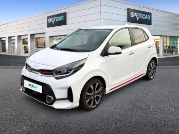 SPOTICAR Kia Picanto 1.0 T-gdi 100ch Bvm5 Gt Line Premium Occasion - Citadine Essence Blanc - Montmorot - 1204233378_1