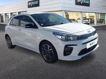 SPOTICAR Kia Rio 1.0 T-gdi 100 Mhev Gt Line Occasion - Citadine Essence Blanc - Hyeres - 1203899105_3