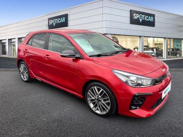 SPOTICAR Kia Rio 1.0 T-gdi 120ch Mhev Gt-line Premium Dct7 Occasion - Citadine Hybride Rouge Grenadine Métallisé - Beaurains - 1204127149_1