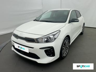 SPOTICAR Kia Rio 1.0 T-gdi 120ch Mhev Gt-line Occasion - Citadine Hybride Blanc - Eybens - 1204135601_1