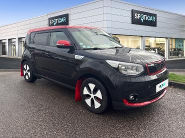 SPOTICAR Kia Soul 110ch Occasion - Suv-4x4 Electrique Noir Abyssinie / Toit Rouge - Limoges - 1203742741_3