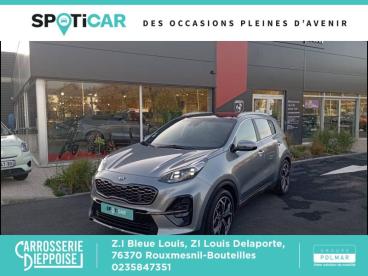 SPOTICAR Kia Sportage 1.6 Crdi 136ch Isg Gt Line 4x2 Dct7 Occasion - Suv-4x4 Diesel Gris Acier - Rouxmesnil-bouteilles - 1203742525_1
