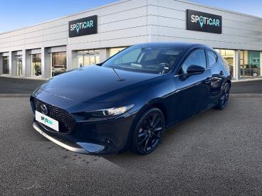 SPOTICAR Mazda 3 3 5 Portes 2.5l E-skyactiv-g M Hybrid 140 Ch Bvm6 Occasion - Berline Essence Bleu - Cesson-sevigne - 1203940465_1