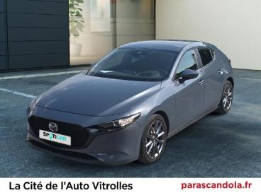 SPOTICAR Mazda 3 2.0 Skyactiv-g M-hybrid 122ch Sportline Evap Occasion - Berline Hybride Polymetal Grey Métallisé - Vitrolles - 1204103791_1