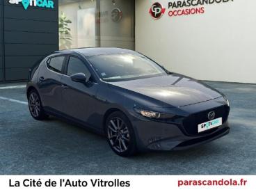 SPOTICAR Mazda 3 2.0 Skyactiv-g M-hybrid 122ch Sportline Evap Occasion - Berline Hybride Polymetal Grey Métallisé - Vitrolles - 1204103791_3