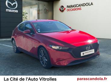 SPOTICAR Mazda 3 2.0 E-skyactiv-g M-hybrid 122ch Style Occasion - Berline Hybride Soul Red Crystal Métallisé - Vitrolles - 1204201773_3