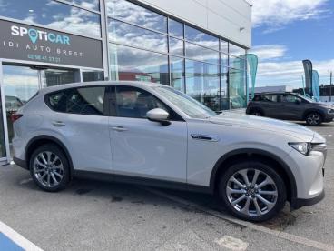 SPOTICAR Mazda Cx-60 2.5 E-skyactiv Phev 327ch Exclusive-line 4x4 Bva8 Occasion - Suv-4x4 Hybride Rechargeable Sonic Silver Métallisé - Brest - 1203454093_1
