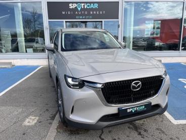 SPOTICAR Mazda Cx-60 2.5 E-skyactiv Phev 327ch Exclusive-line 4x4 Bva8 Occasion - Suv-4x4 Hybride Rechargeable Sonic Silver Métallisé - Brest - 1203454093_2