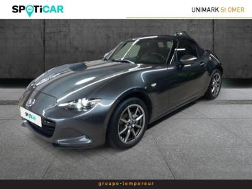 SPOTICAR Mazda Mx-5 Mx5 1.5 Skyactiv-g 132ch Exclusive-line 2023 Occasion - Coupé-cabriolet Essence Platinium Quartz Métallisé - Longuenesse - 1203828279_1
