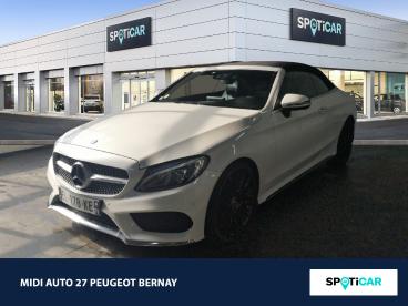 SPOTICAR Mercedes Classe C 220 D 170ch Sportline 9g-tronic Occasion - Coupé-cabriolet Diesel Blanc Diamant Brillante Designo - Bernay - 1203679134_1